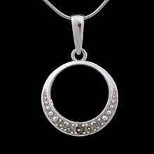 Silver pendant with moldavites 1088