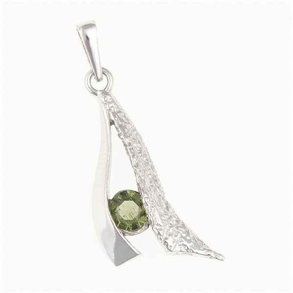 Ciondolo Argento con codice moldavite 1111