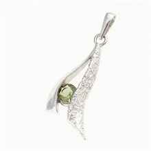 Ciondolo Argento con codice moldavite 1111
