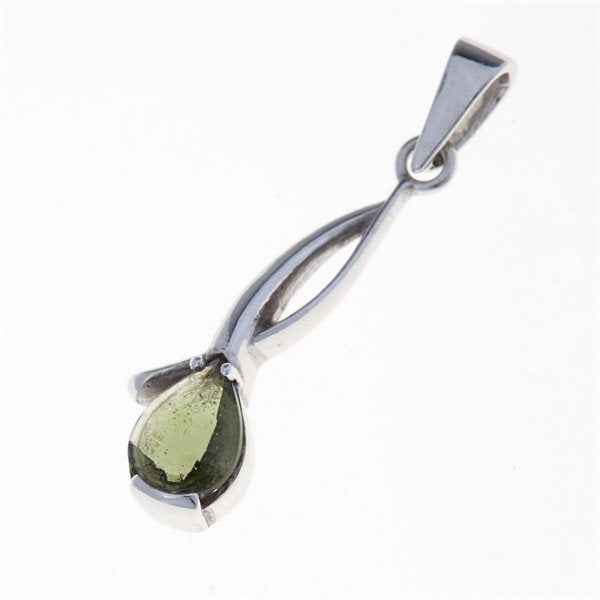 Ciondolo Argento con codice moldavite 1113