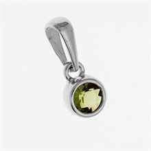 Silver pendant with moldavite 1139