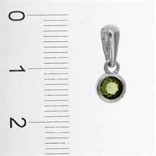 Silver pendant with moldavite 1139