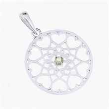 Ciondolo Argento con codice moldavite 1182