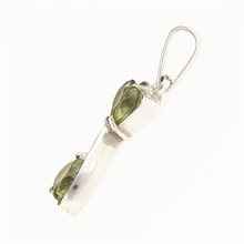 Silver pendant with moldavites 1547