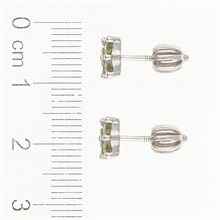Orecchino in argento con moldaviti – 1 piece