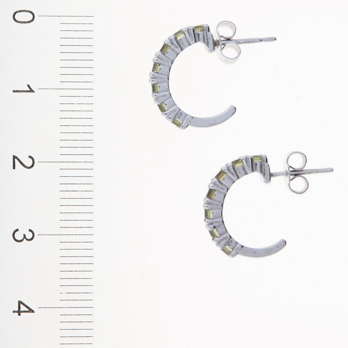 Silver earrings with moldavites 2009-2