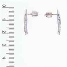 Orecchini in argento con codice moldavite 2013-3