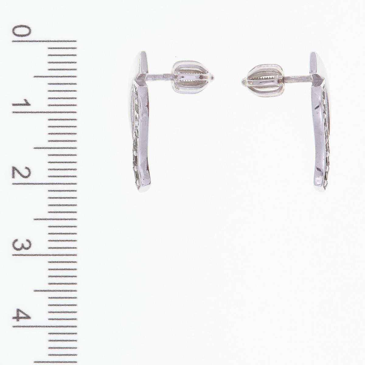 Silver earrings with moldavite 2013-3