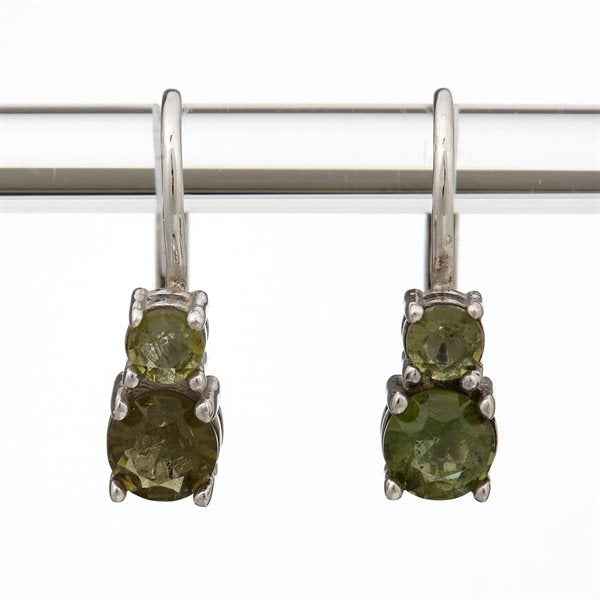Orecchini in argento con Moldaviti 2018-4