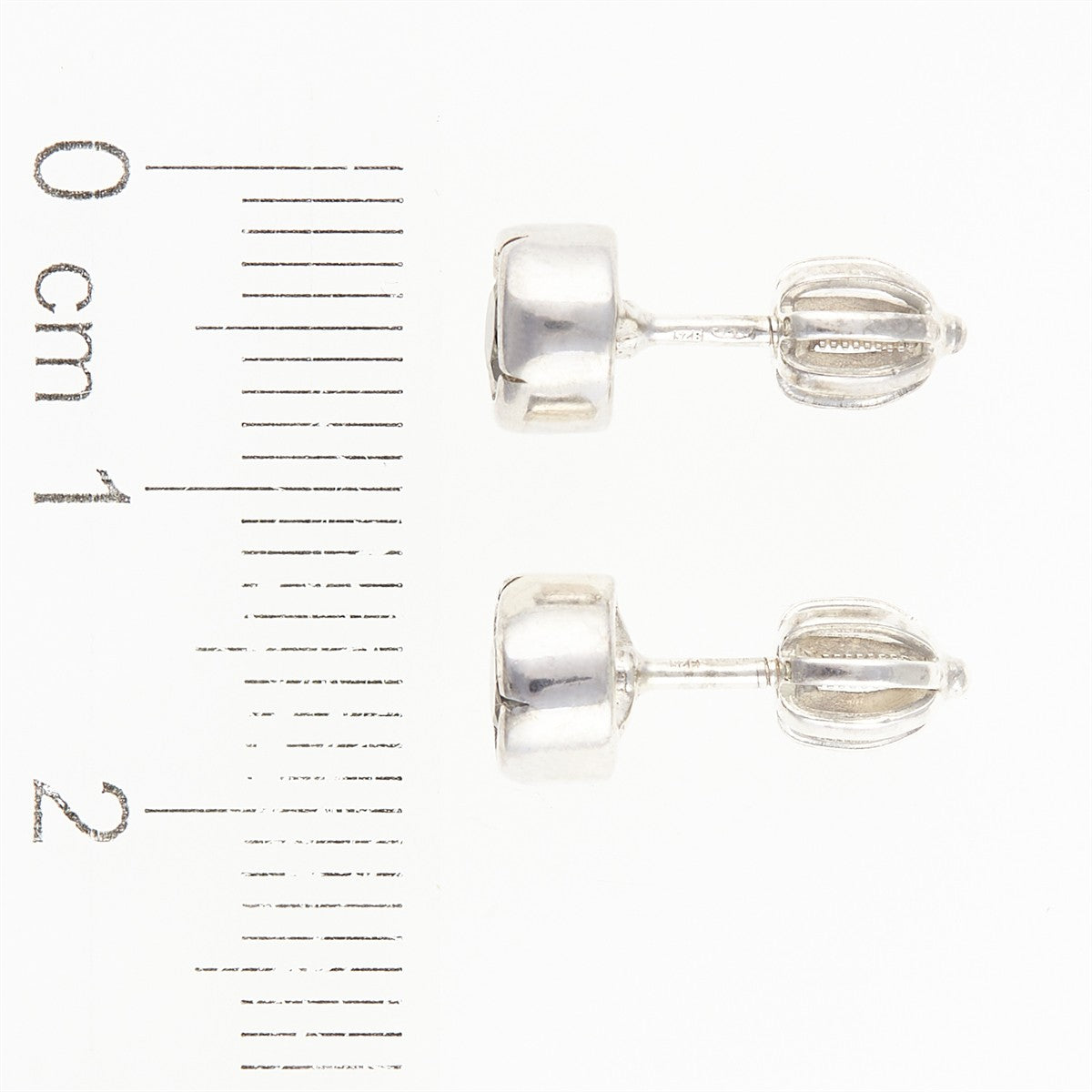 Silver earrings with moldavites 2032-3