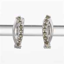 Orecchini in argento con Moldaviti 2069-1
