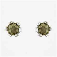 Orecchini in argento con Moldaviti 2080-2
