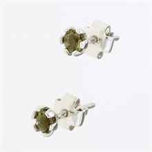 Orecchini in argento con Moldaviti 2080-2