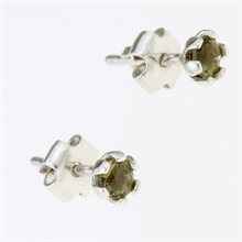 Orecchini in argento con Moldaviti 2080-2