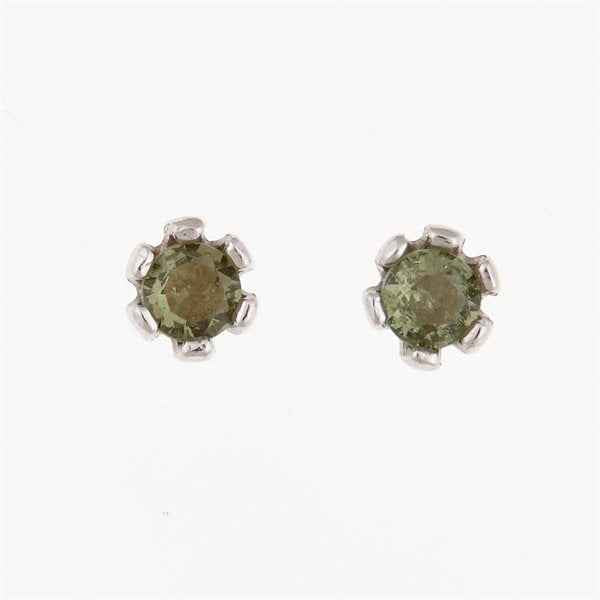 Orecchini in argento con Moldaviti 2080-3
