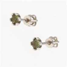 Orecchini in argento con Moldaviti 2080-3