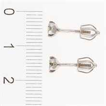 Orecchini in argento con Moldaviti 2080-3
