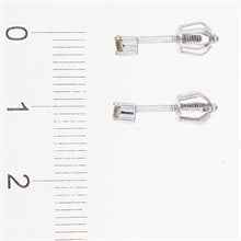 Orecchini in argento con Moldaviti 2082-3