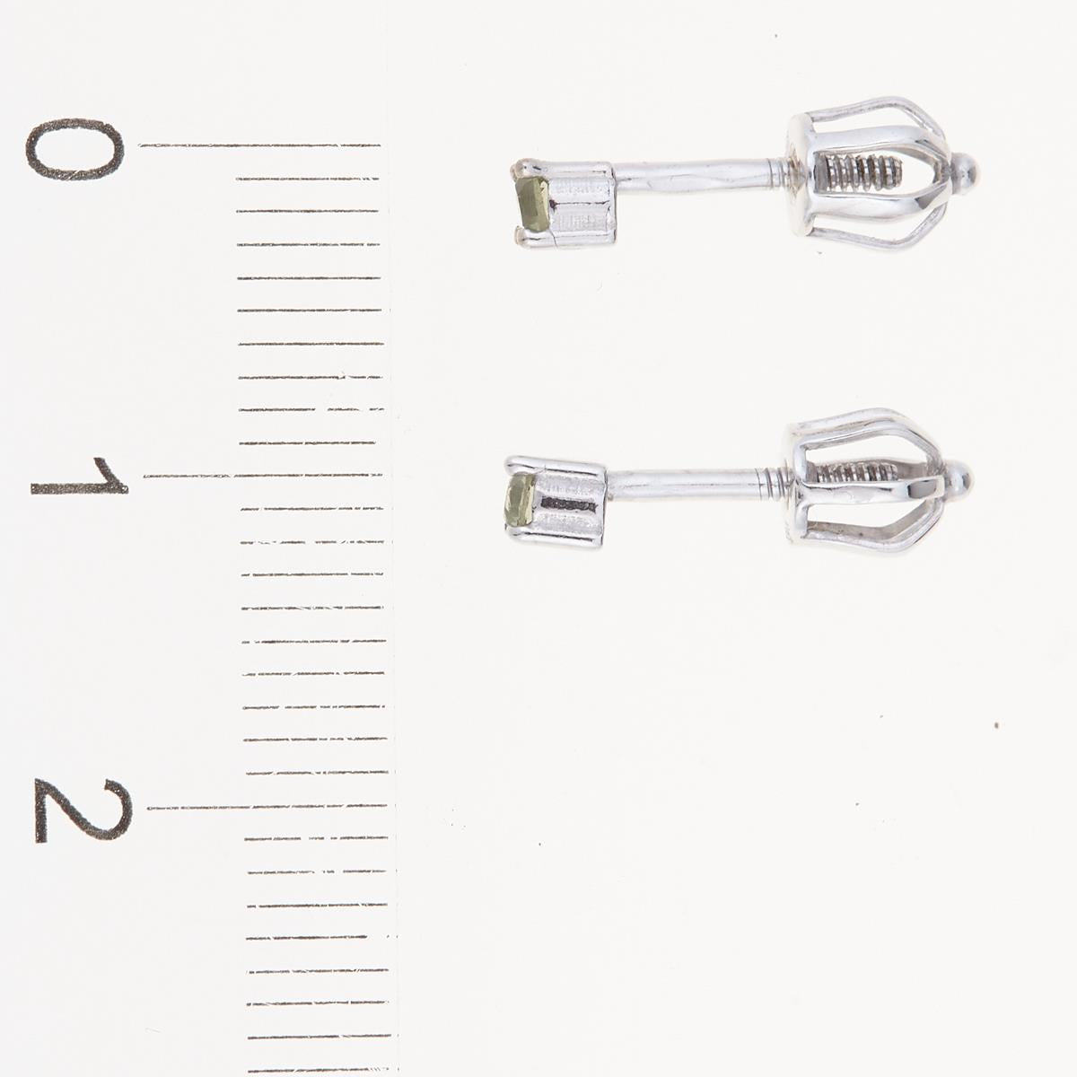 Silver earrings with moldavites 2082-3