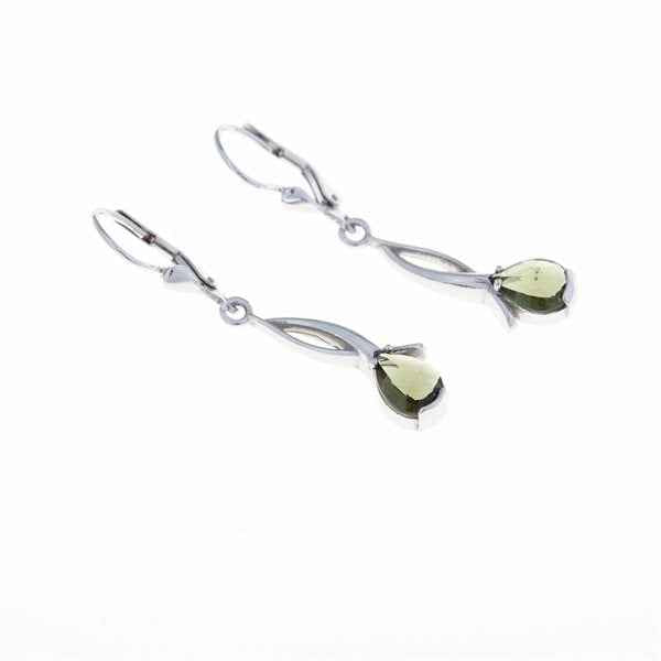 Orecchini in argento con Moldaviti 2113-4
