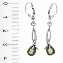 Orecchini in argento con Moldaviti 2113-4