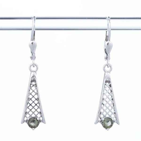 Orecchini in argento con Moldaviti 2116-4