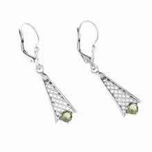 Orecchini in argento con Moldaviti 2116-4