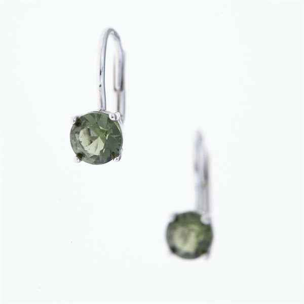 Orecchini in argento con Moldaviti 2137-4