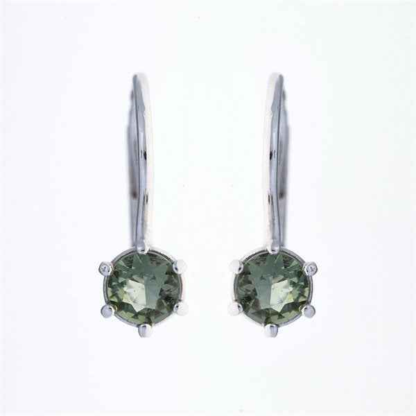 Orecchini in argento con Moldaviti 2138-4