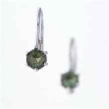 Orecchini in argento con Moldaviti 2138-4
