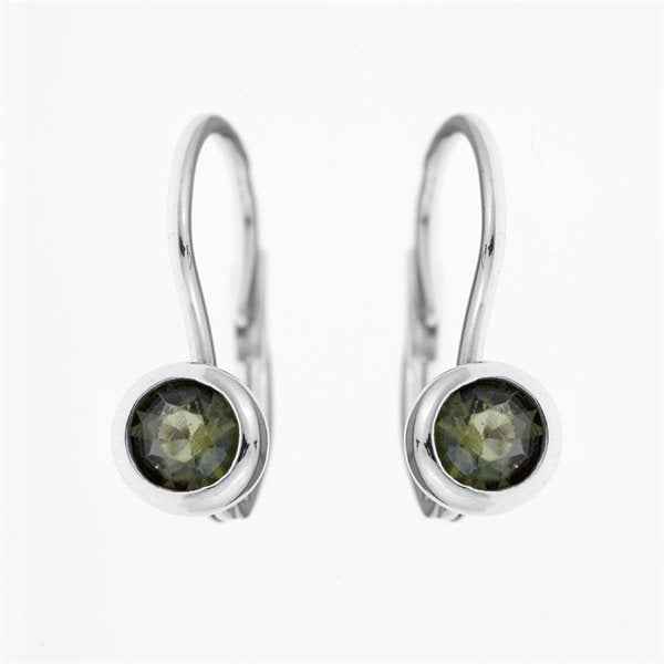 Orecchini in argento con Moldaviti 2139-4