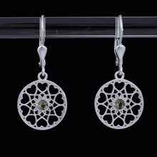 Orecchini in argento con Moldaviti 2182