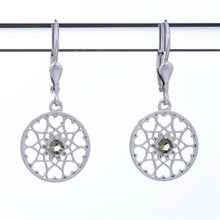 Orecchini in argento con Moldaviti 2182