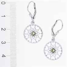 Orecchini in argento con Moldaviti 2182