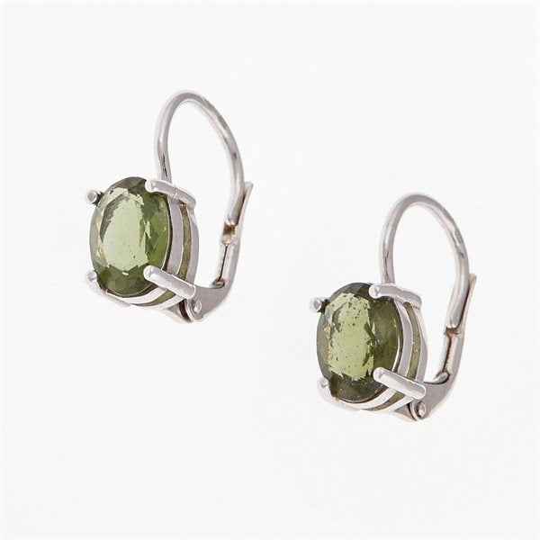 Orecchini in argento con Moldaviti 2191-4