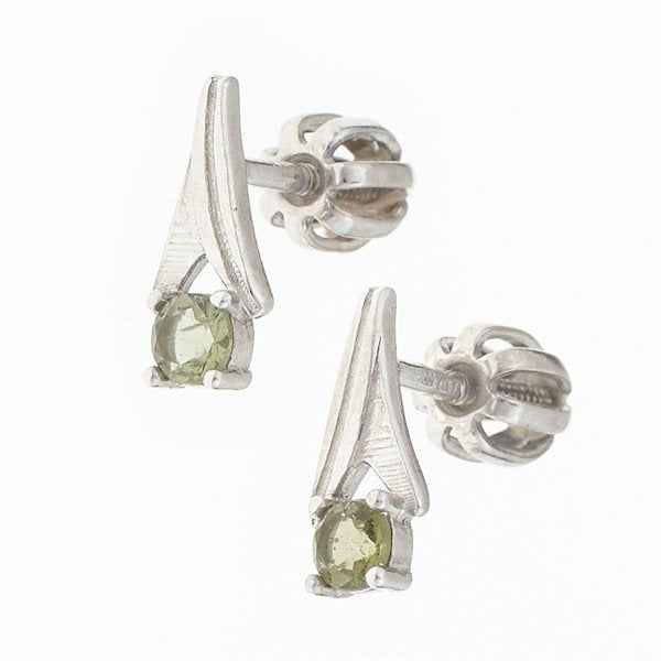 Orecchini in argento con Moldaviti 2214-3