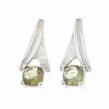 Orecchini in argento con Moldaviti 2214-3