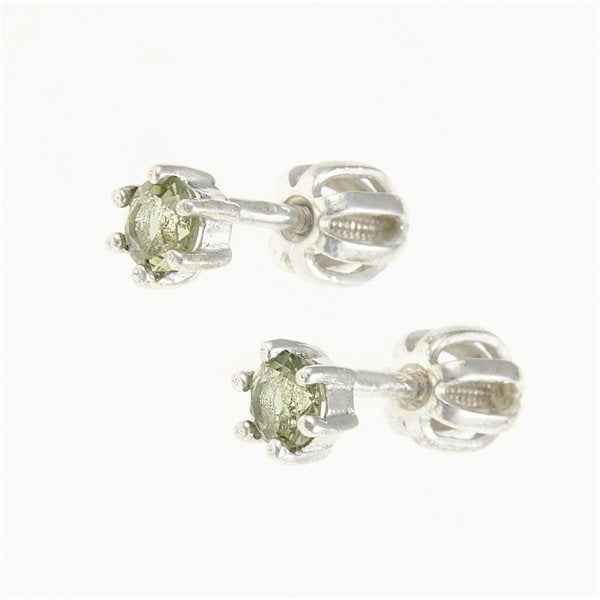 Orecchini in argento con Moldaviti 2234-2