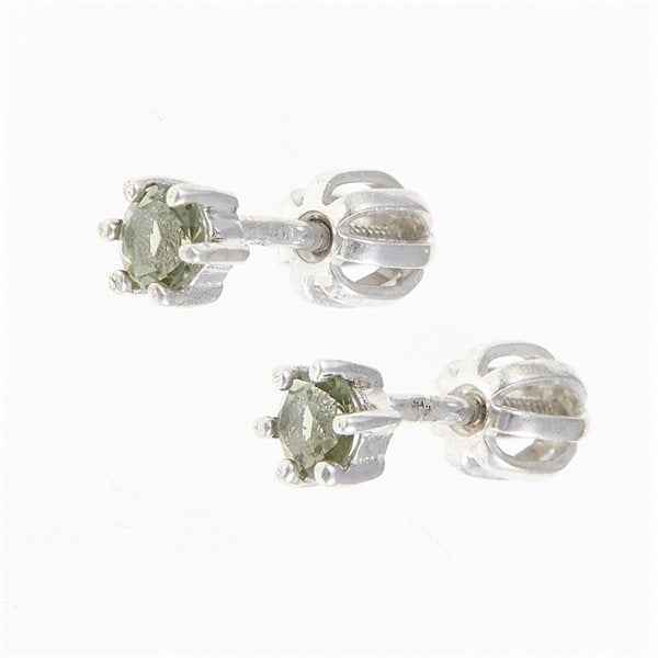 Orecchini in argento con Moldaviti 2138-3