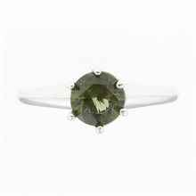 Anello Argento con moldavite 3003