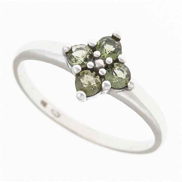 Anello in argento con Moldaviti 3006