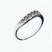 Anello in argento con Moldaviti 3015