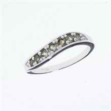 Anello in argento con Moldaviti 3015