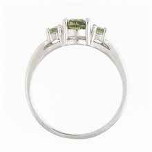 Anello in argento con Moldaviti 3018