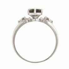 Anello in argento con Moldaviti 3032