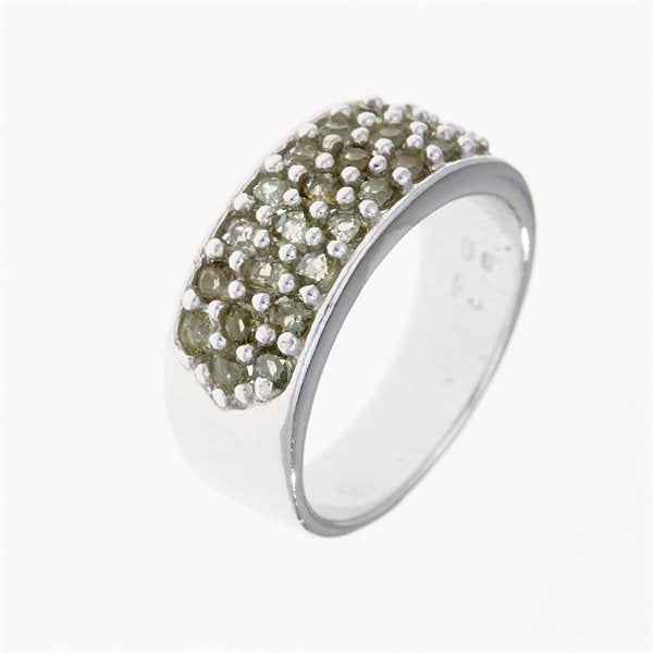 Anello in argento con Moldaviti 3068