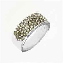 Anello in argento con Moldaviti 3068