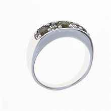 Anello in argento con Moldaviti 3076
