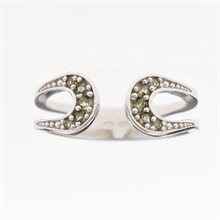 Anello in argento con Moldaviti 3145
