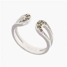 Anello in argento con Moldaviti 3145